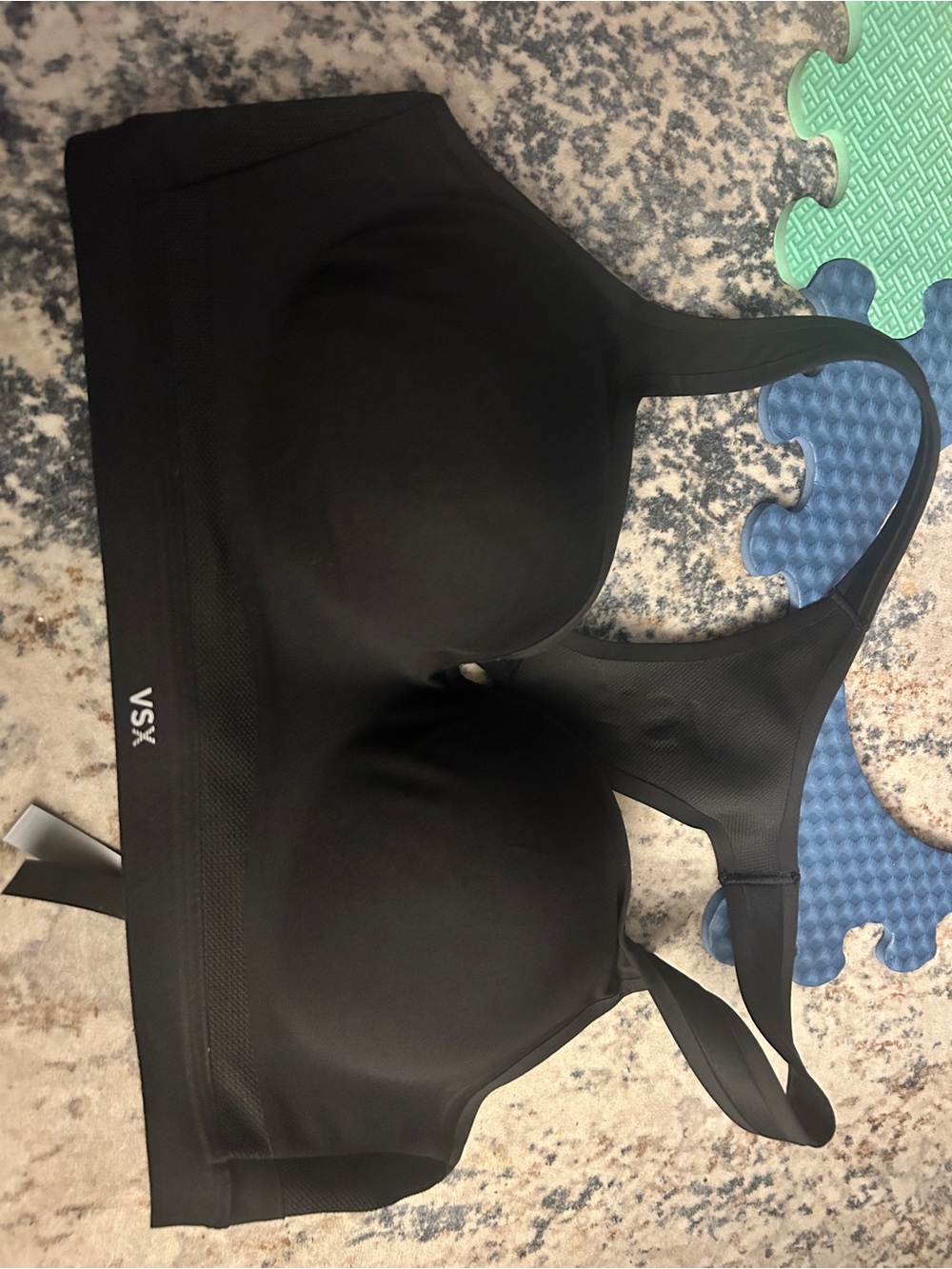 VSX Black Sports Bra with Molded Cups